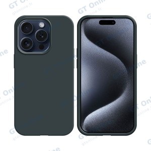 Pack de 10 Coques Silicone Compatible pour Apple iPhone 15 Pro Max Bulk (#18) Noir