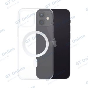 Coque Silicone MagSafe Compatible pour Apple iPhone 12 Mini Transparent