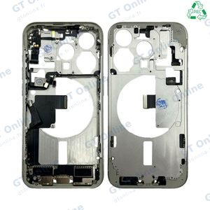 Châssis Intermédiaire Aftermarket (PIEC) Apple iPhone 15 Pro Titane Blanc