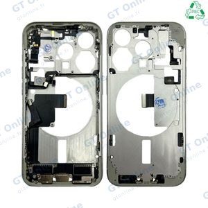Châssis Intermédiaire Aftermarket (PIEC) Apple iPhone 15 Pro Titane Blanc