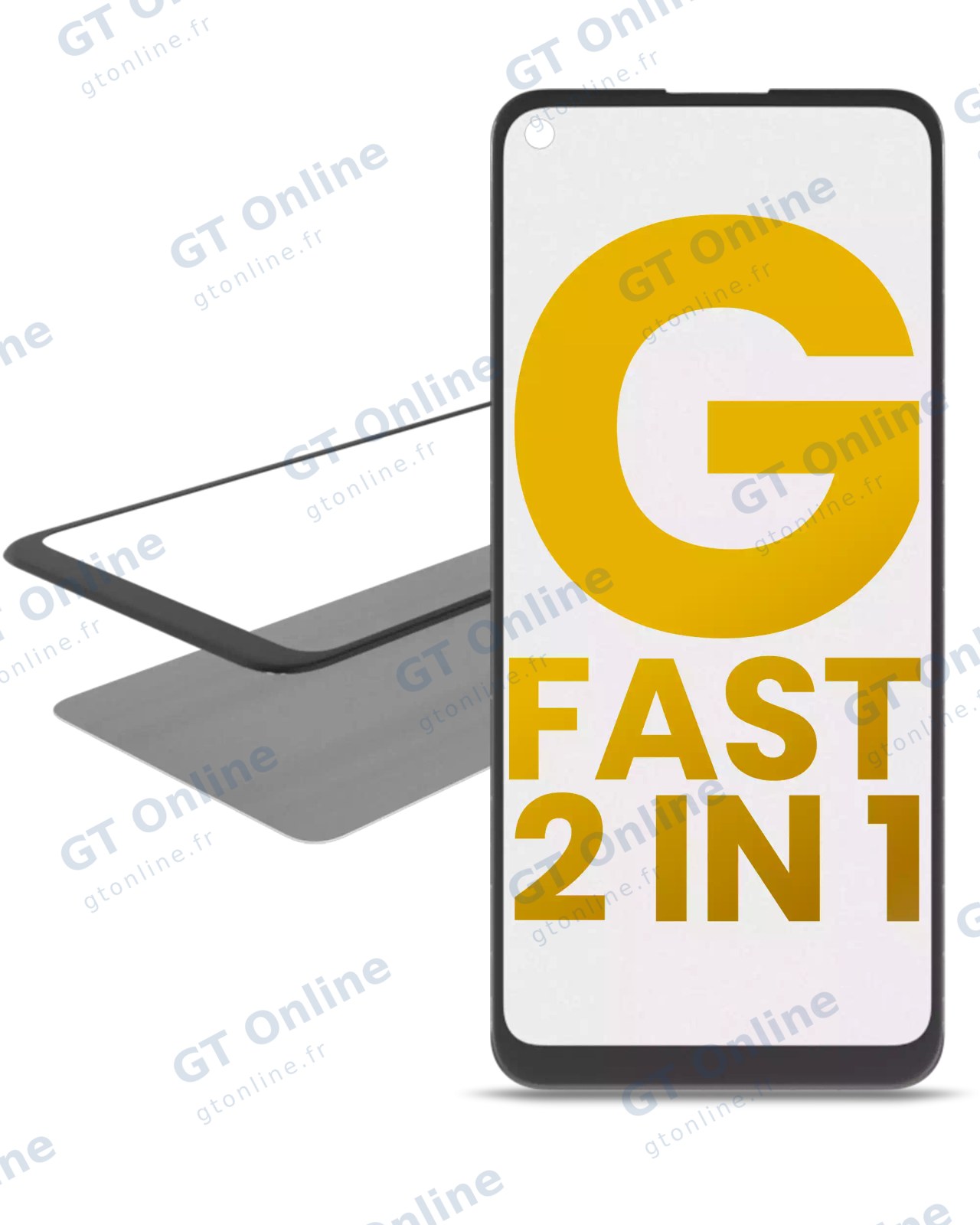 Vitre d’écran avec OCA pour Motorola Moto G Fast (XT2045-3 / 2020)