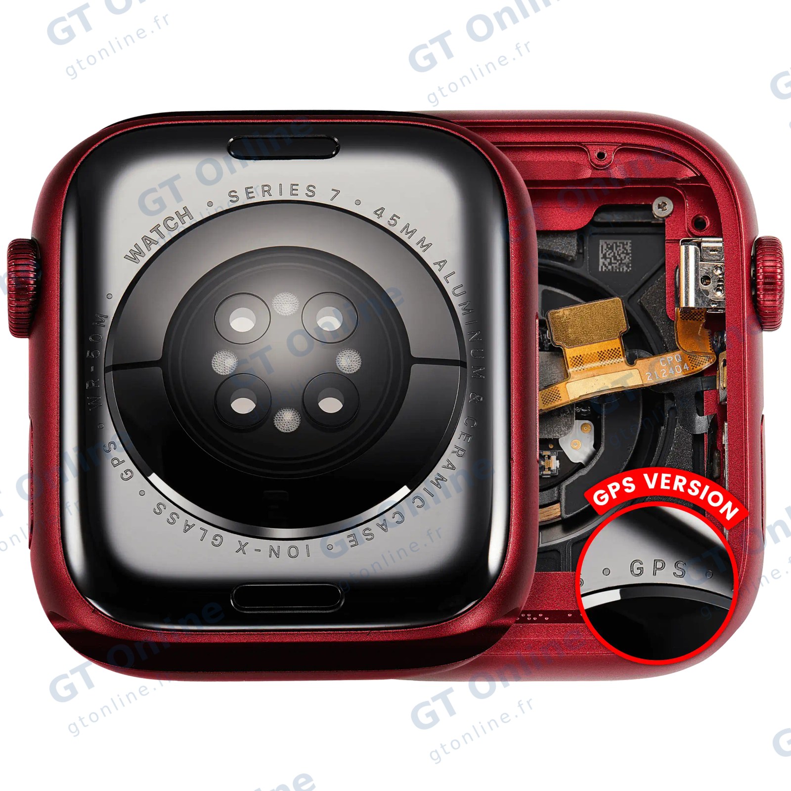 Châssis pour Apple Watch Series 7 (45MM) (origine d'occasion — grade A, version GPS, Aluminum / Red)