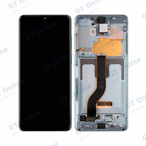 Écran Tactile Soft Oled avec Châssis Samsung Galaxy S20 Plus 5G G986/Galaxy S20 Plus G985 Bleu Nuit