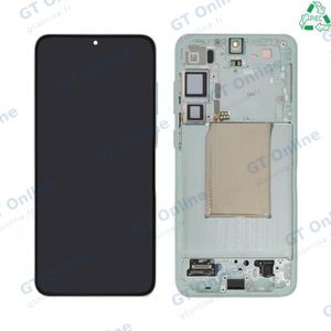 Écran Tactile Original Pulled avec Châssis (PIEC) Samsung Galaxy S25 Plus S936 Vert d'Eau
