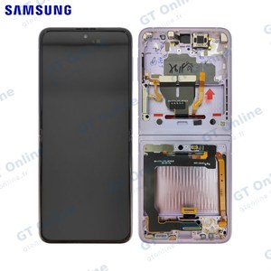 Écran Tactile Original Samsung Galaxy Z Flip 3 5G F711 GH82-27243D GH82-27244D GH82-27443D (No Camera) Lavander
