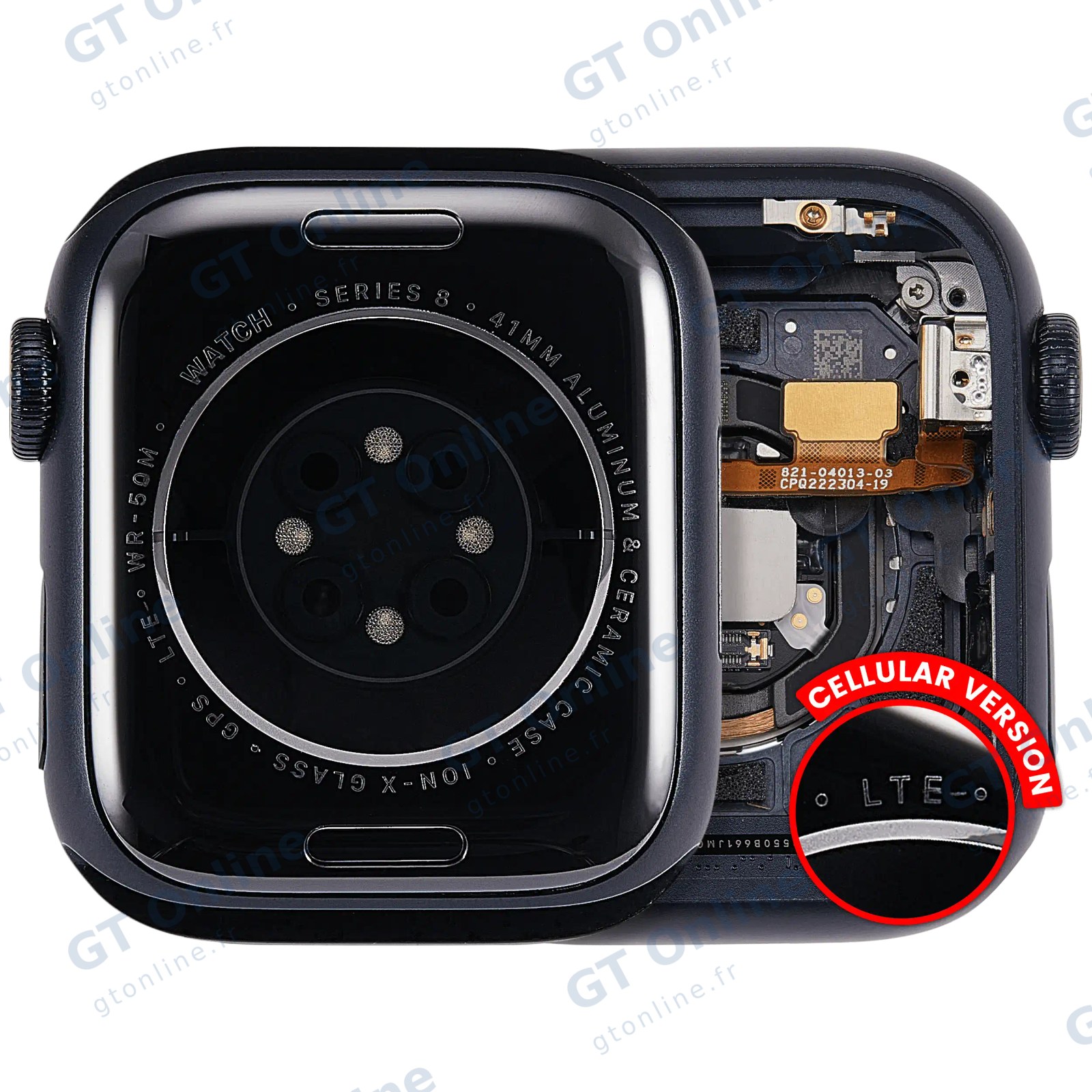 Châssis pour Apple Watch Series 8 (41MM) (origine d'occasion — grade A, Cellular Version, Aluminum / Midnight)