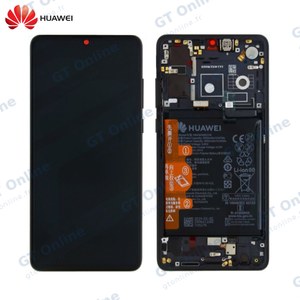 Bloc Écran Complet avec Châssis et Batterie Original Huawei P30 02352NLL 02354HLT 02354HMG Noir