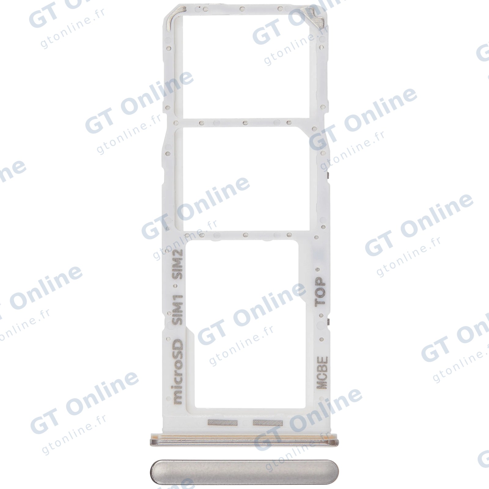 Tiroir SIM pour Samsung Galaxy M32 (M325 / 2021) (blanc)