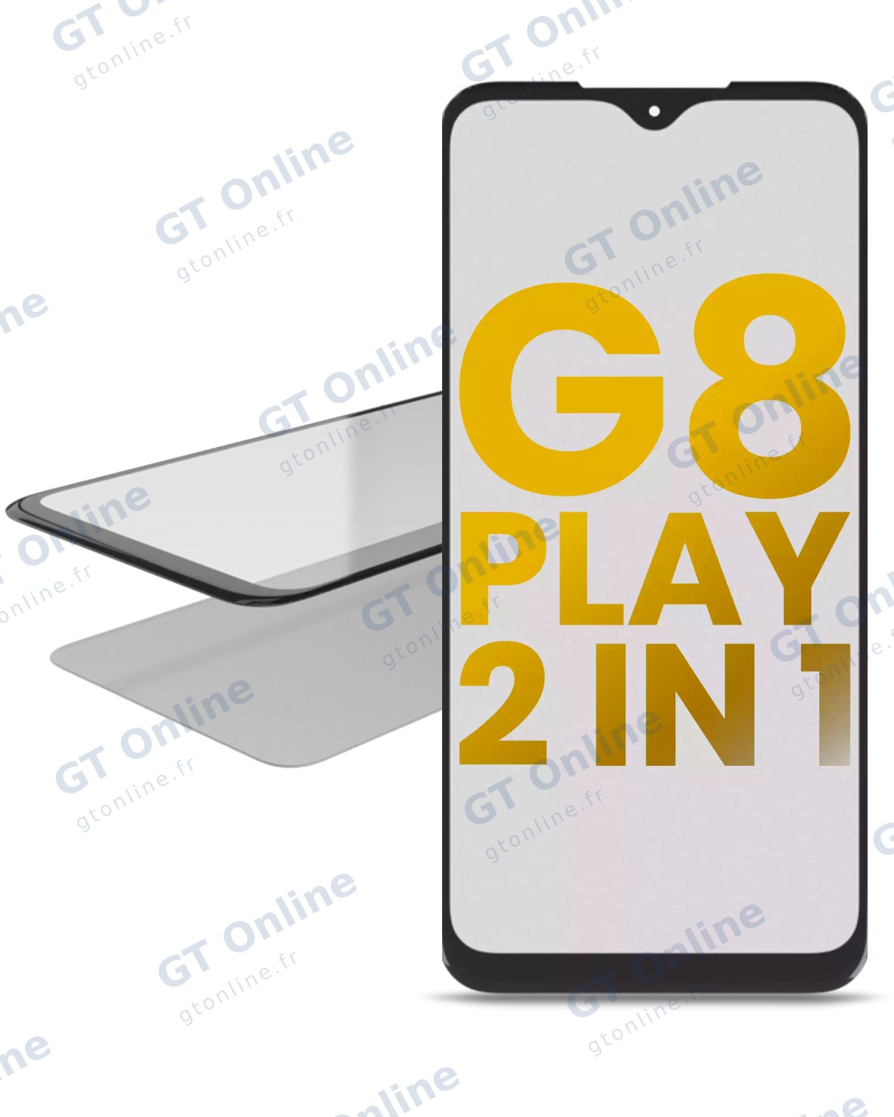 Vitre d’écran avec OCA pour Motorola Moto G8 Play (XT2015 / 2019)
