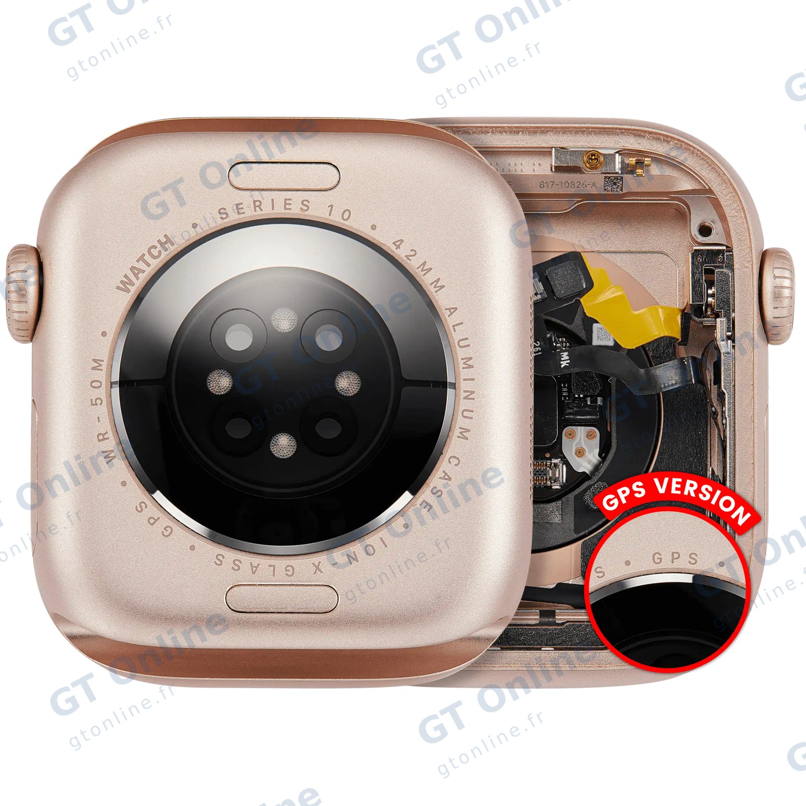 Châssis pour Apple Watch Series 10 (42MM) (origine d'occasion — grade A, version GPS, Aluminum / Rose Gold)
