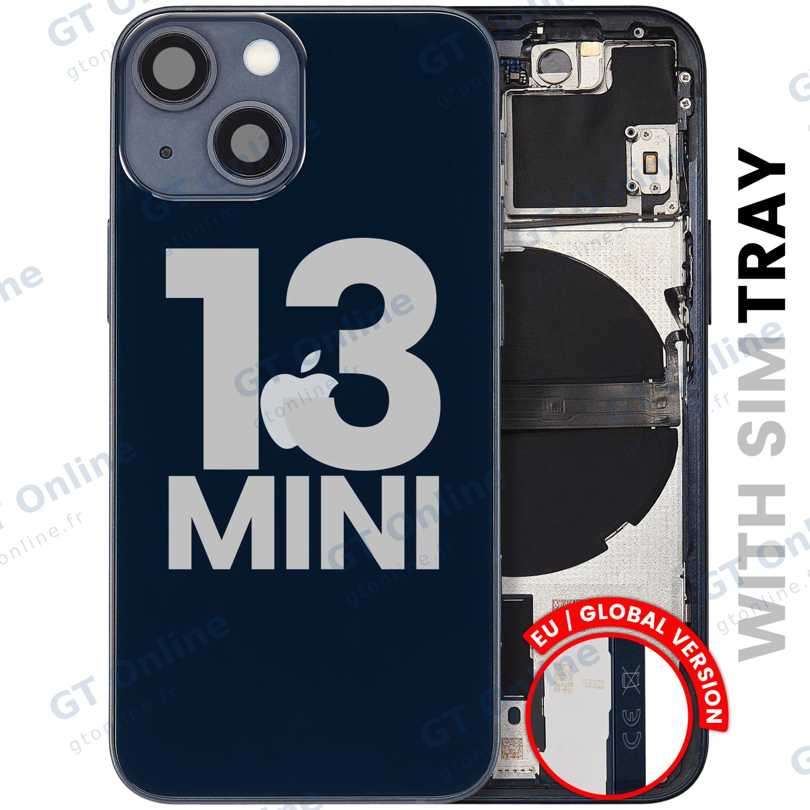 Châssis pour Apple iPhone 13 Mini (version EU, origine d'occasion — grade B, minuit) — vue 1