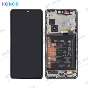 Bloc Écran Complet avec Châssis et Batterie Original Honor 200 Pro 0235ALRD 0235AKHM Noir