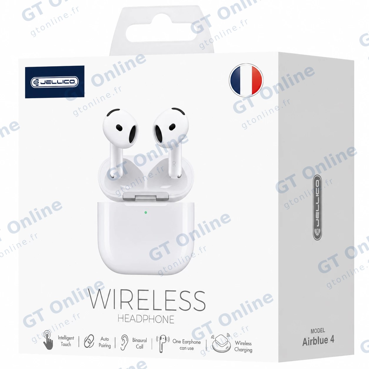 Écouteurs sans fil Bluetooth intra-auriculaires JELLICO AirBlue 4 — blanc