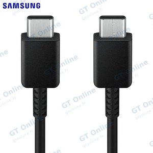Câble Data USB-C vers USB-C Samsung EP-DX310JBEGEU 3A (1.8m) Noir