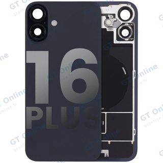 Vitre arrière pour Apple iPhone 16 Plus (origine d'occasion — grade B, noir)