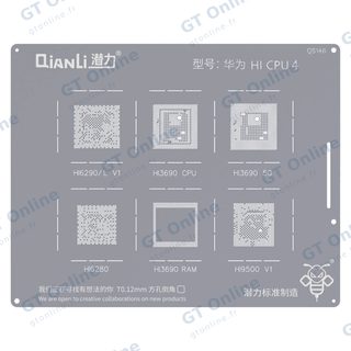 Pochoir de rebillage Qianli Bumblebee QS146 CPU Huawei HI 4