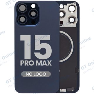 Vitre arrière pour Apple iPhone 15 Pro Max (sans logo, compatible, Blue Titanium) — réf. 107183138951
