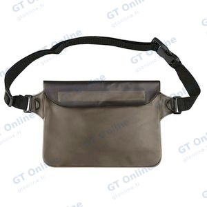Pochette Ceinture Étanche Gris