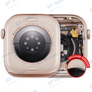 Châssis pour Apple Watch Series 10 (46MM) (LTE Version, Titanium / Gold)