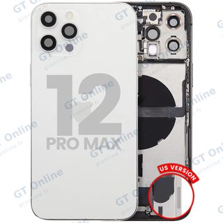 Châssis pour Apple iPhone 12 Pro Max (version US, origine d'occasion — grade A, argent)