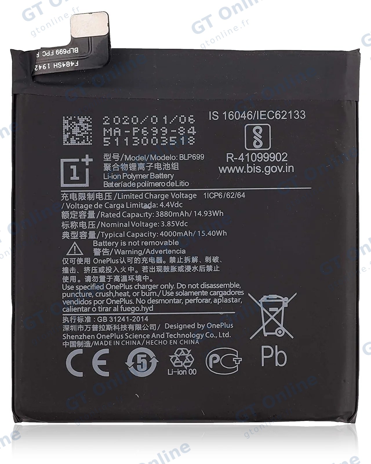 Batterie pour OnePlus 7 Pro (BLP699)