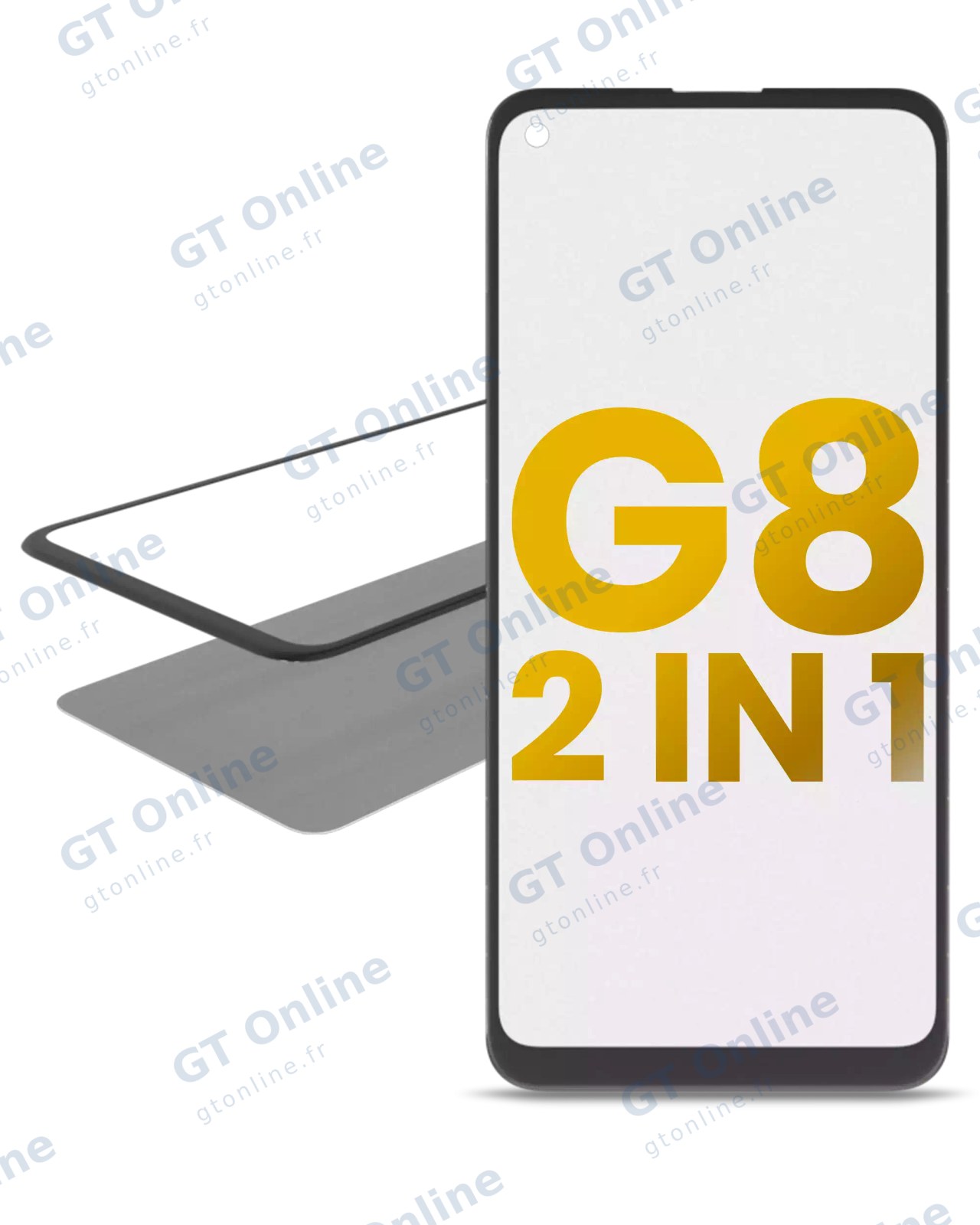 Vitre d’écran avec OCA pour Motorola Moto G8 (XT2045-1 / 2020)