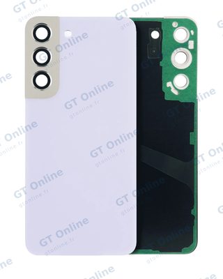 Vitre arrière pour Samsung Galaxy S22 5G (sans logo, compatible premium, Violet)