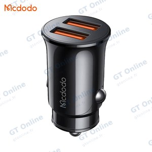 Chargeur Allume-Cigare Mcdodo CC-6602 2x USB 12W Noir