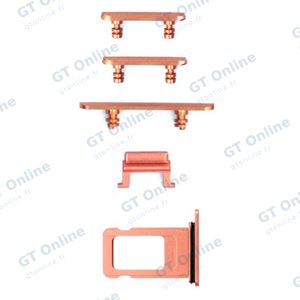 Kit Bouton Apple iPhone XR Corail
