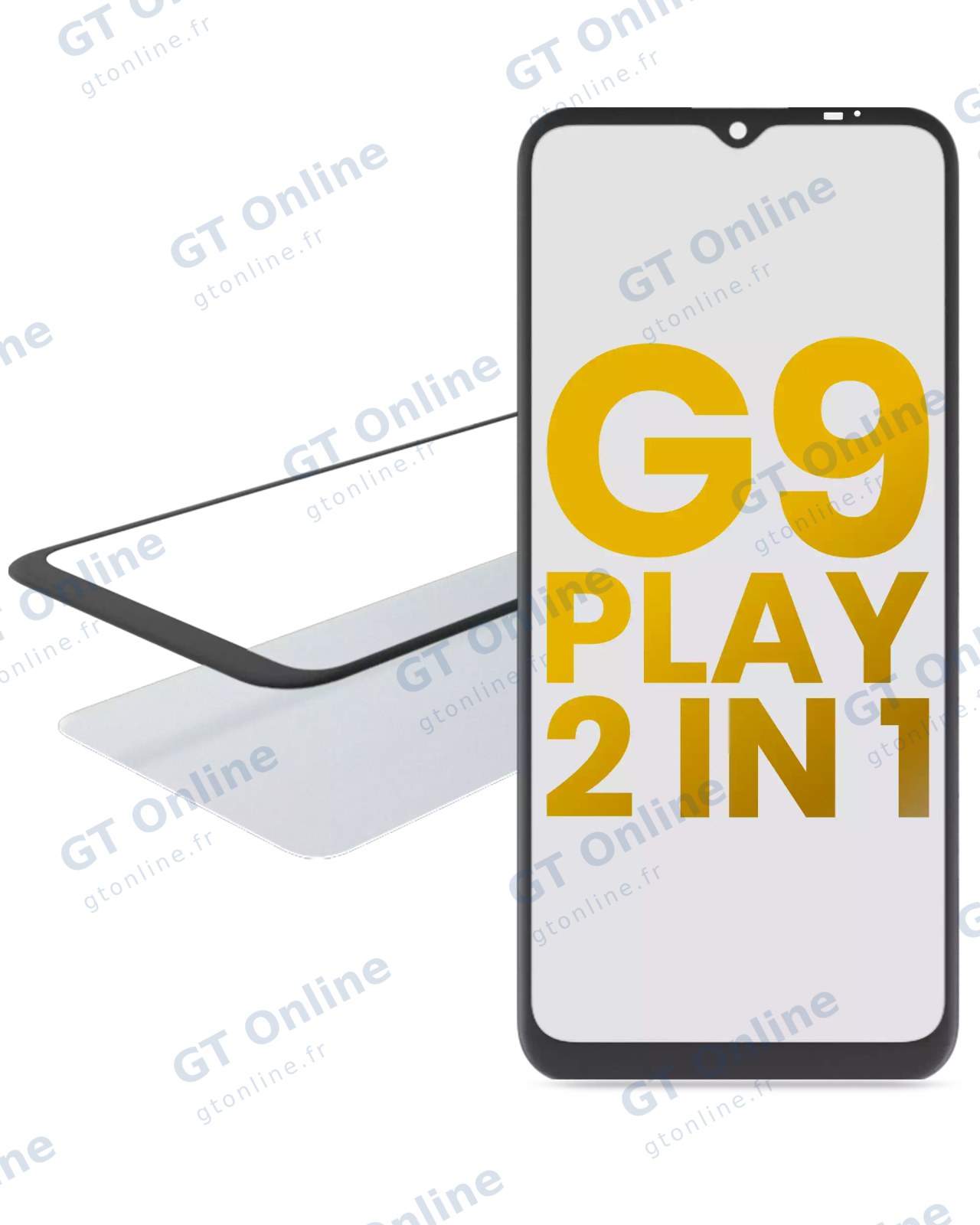 Vitre d’écran avec OCA pour Motorola Moto G9 Play (XT2083 / 2020)