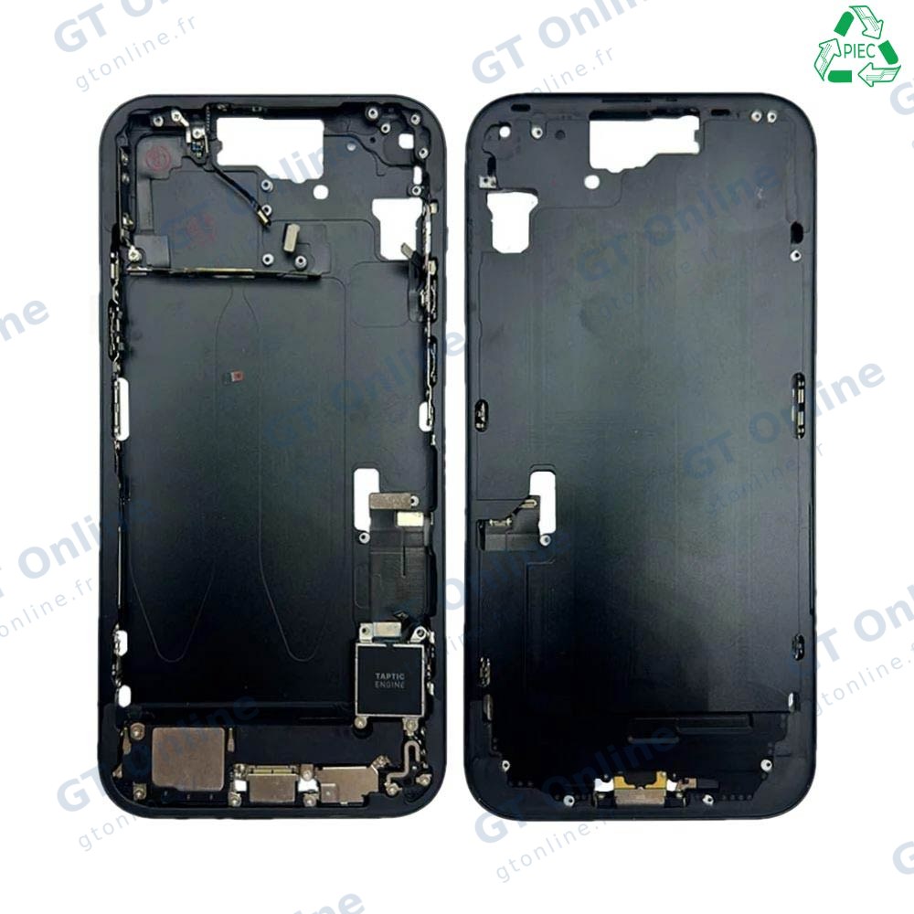 Châssis central pour iPhone 15 Plus (noir)