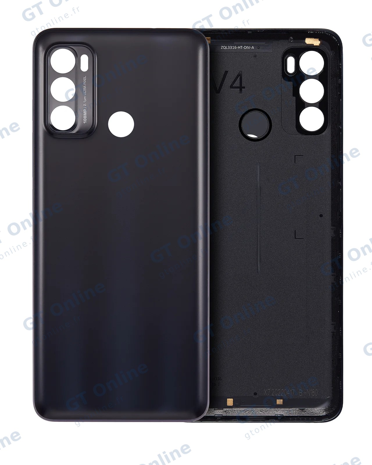 Vitre arrière pour Motorola Moto G40 Fusion (XT2147-1 / 2021) (noir)