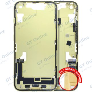 Châssis pour Apple iPhone 14 (version EU, origine d'occasion — grade A, jaune)