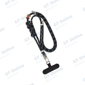 Tour de Cou Universel pour Smartphone Tressé IFL-10 Noir