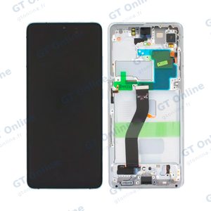Écran Tactile Oled avec Châssis Samsung Galaxy S21 Ultra 5G G998 Phantom Silver