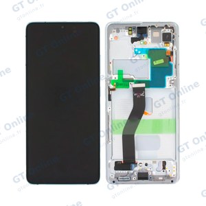 Écran Tactile Oled avec Châssis Samsung Galaxy S21 Ultra 5G G998 Phantom Silver