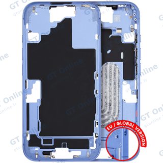 Châssis avec petits composants pour Apple iPhone 16 (version EU, origine d'occasion — grade A, bleu outremer)