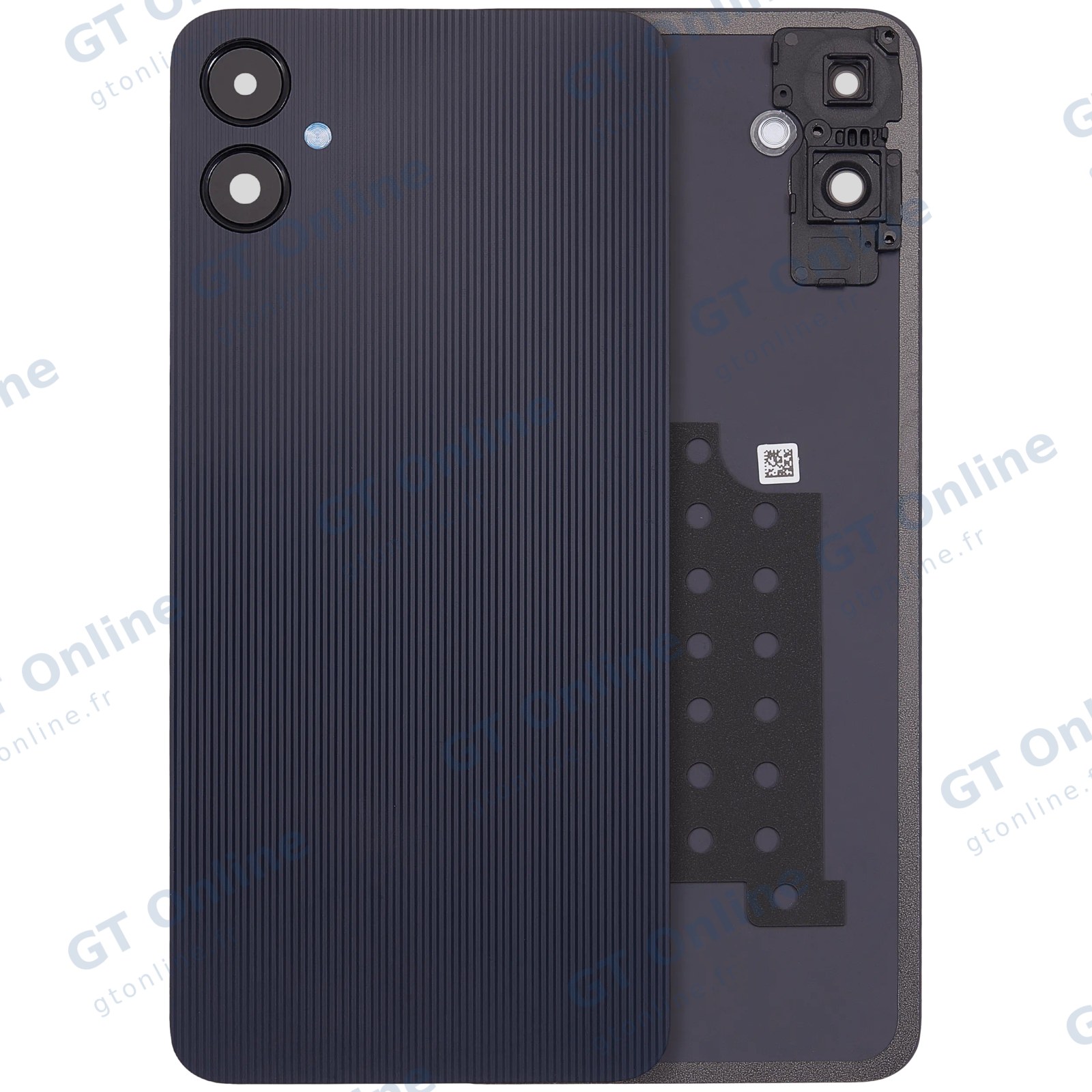Vitre arrière pour Samsung Galaxy A05 4G (A055 /2023) (sans logo, compatible premium, noir)