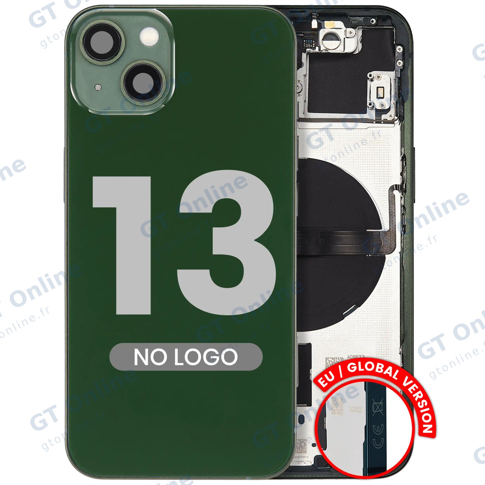 Châssis pour Apple iPhone 13 (version EU, compatible premium, vert)