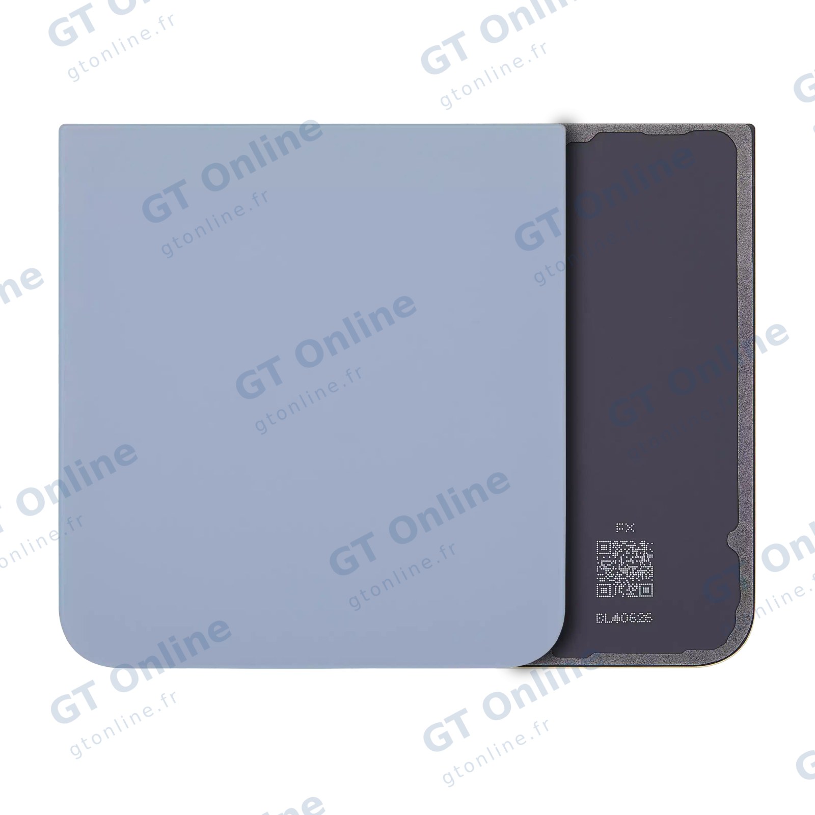 Vitre arrière pour Samsung Galaxy Z Flip 6 5G (pack service origine, bleu)
