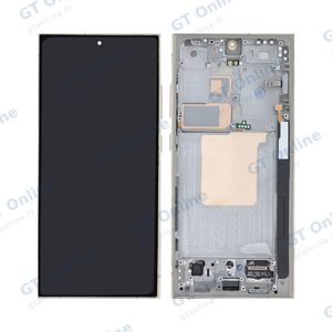 Écran Tactile Soft Oled avec Châssis Samsung Galaxy S24 Ultra 5G S928 Ambre Titane