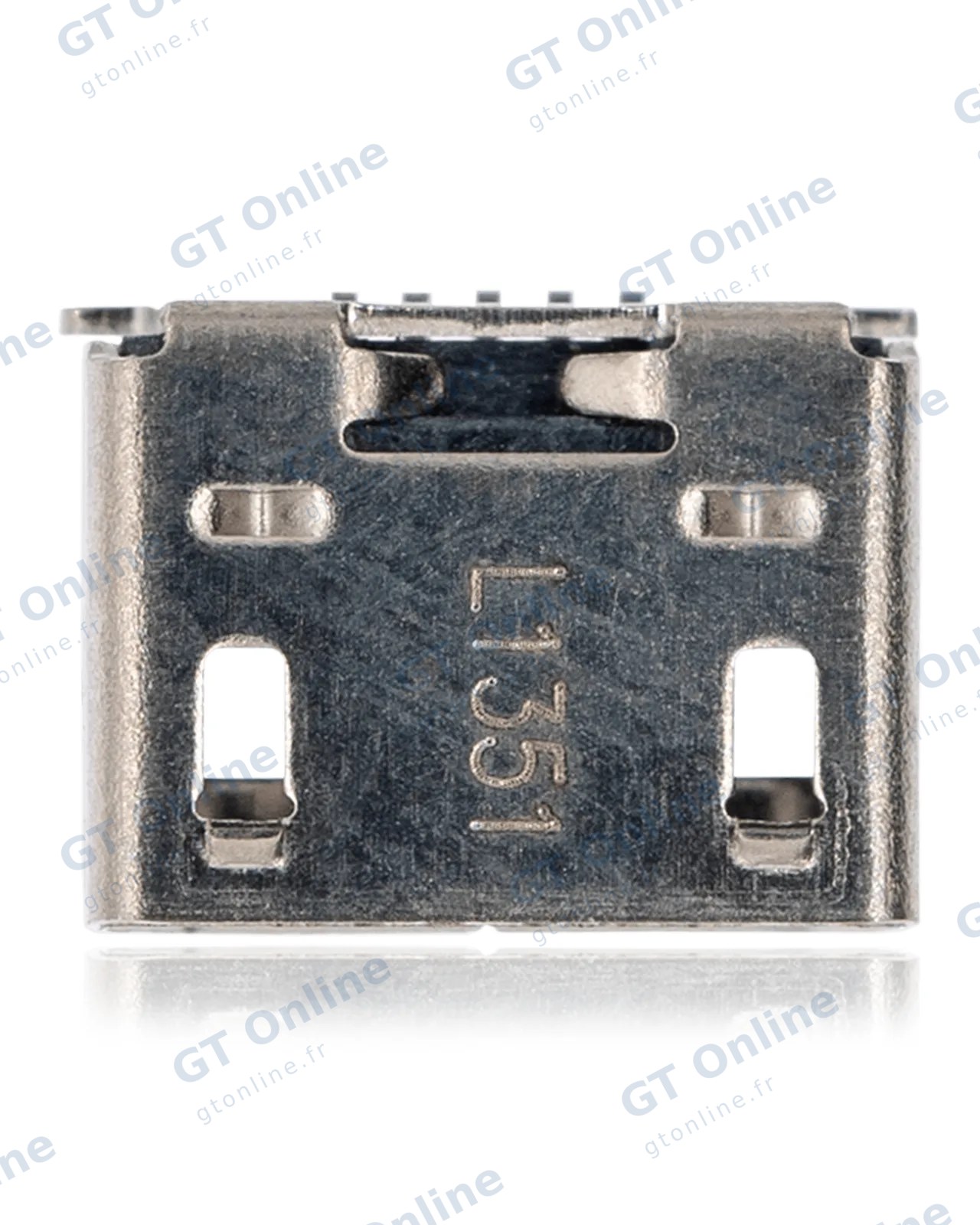Connecteur de charge à souder — format Micro B, 5 broches, 4 points de fixation (C141)