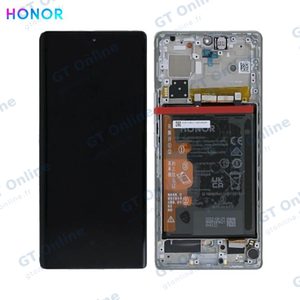 Bloc Écran Complet avec Châssis et Batterie Original Honor 70 0235ACMG Cristal Argent