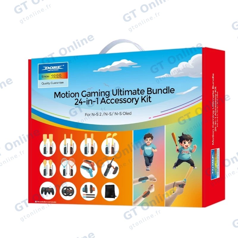 Kit de sport 24 pcs pour Nintendo Switch 2 DOBE TNS-5113