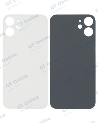 Vitre arrière pour Apple iPhone 12 Mini (compatible, sans logo, blanc) — vue 1