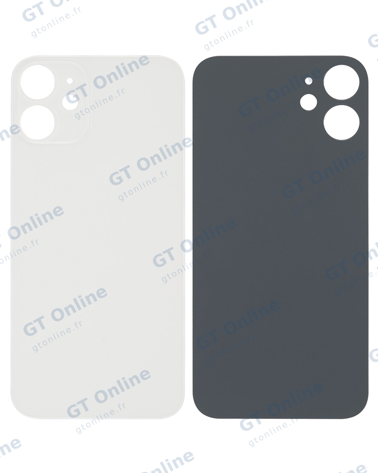 Vitre arrière pour Apple iPhone 12 Mini (compatible, sans logo, blanc) — vue 1
