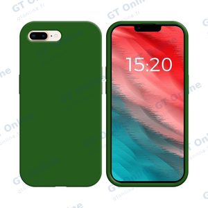Coque Silicone Compatible pour Apple iPhone 7 Plus/iPhone 8 Plus (#52) Vert Foncé