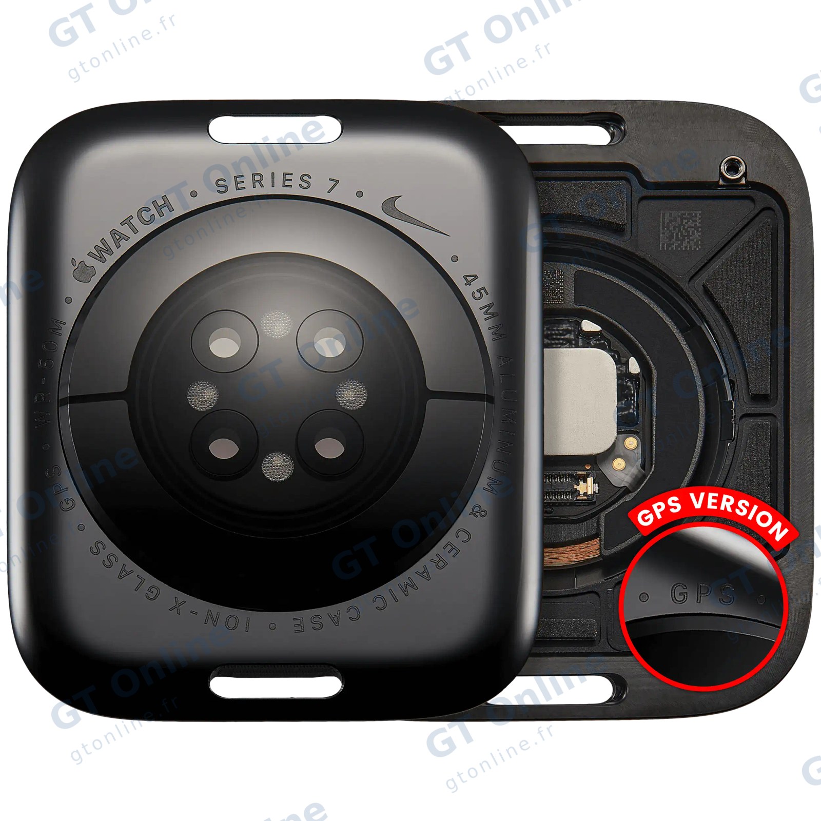 Vitre arrière pour Apple Watch Series 7 (45mm) (version GPS, Nike)