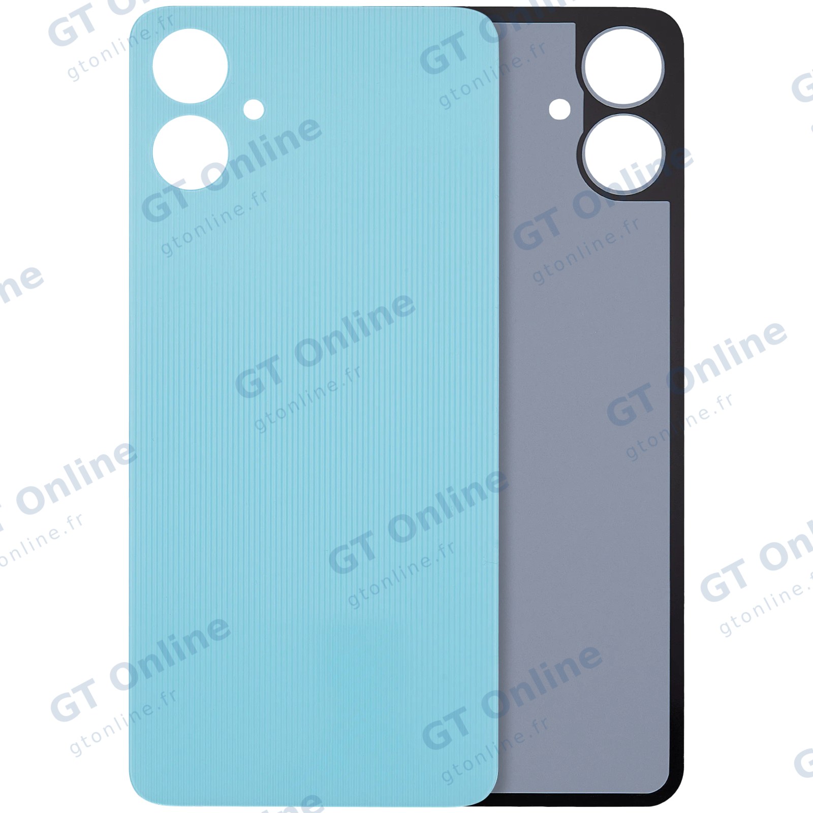 Vitre arrière pour Samsung Galaxy A06 4G (A065 / 2024) (sans logo, compatible premium, bleu)