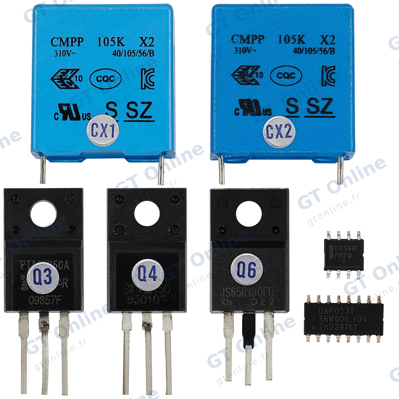 Kit de 7 composants à souder pour alimentation PS5 ADP-400DR / ADP-400ER — vue 1